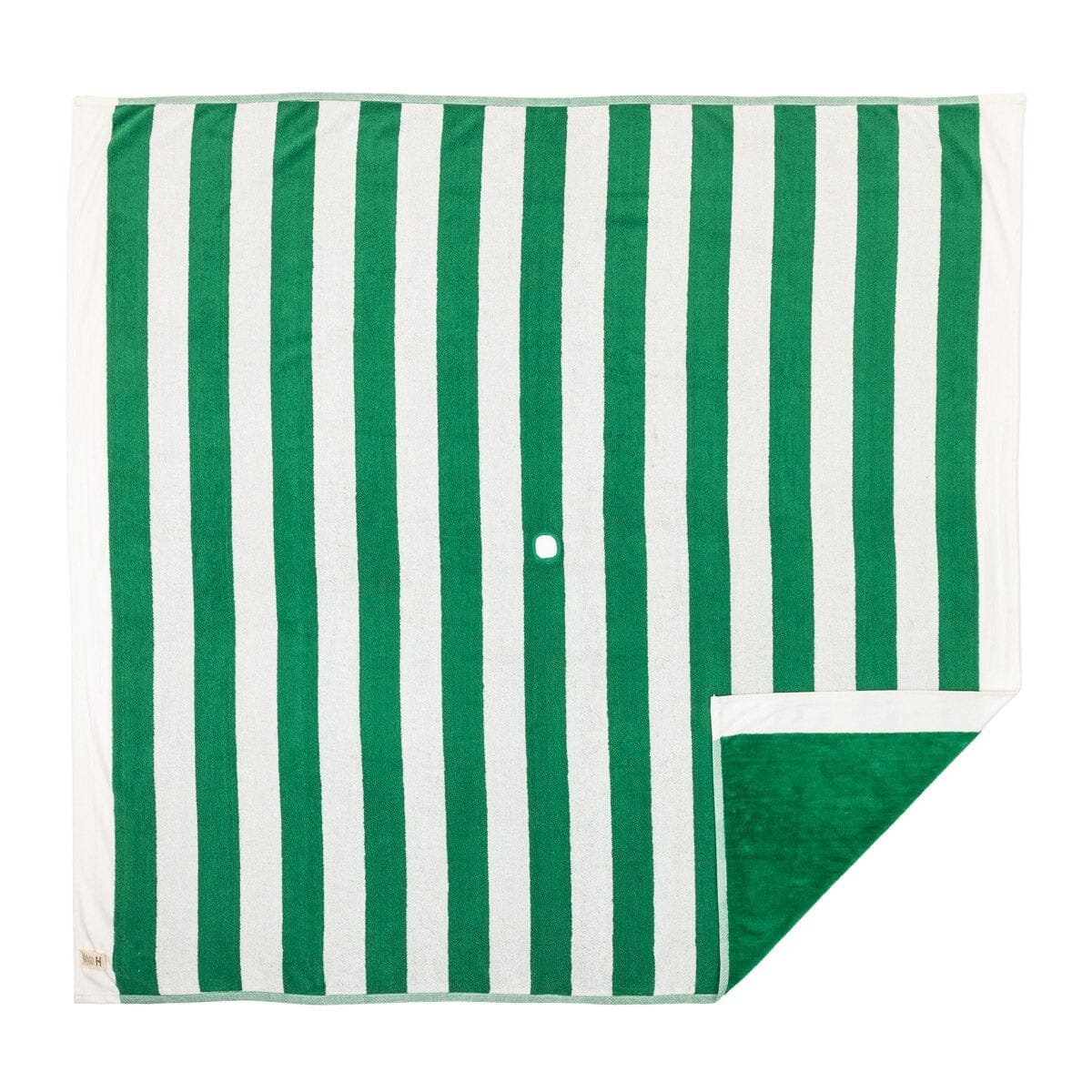 The Beach Blanket - Crew Canyon Green Stripe Beach Blanket Business & Pleasure Co. 