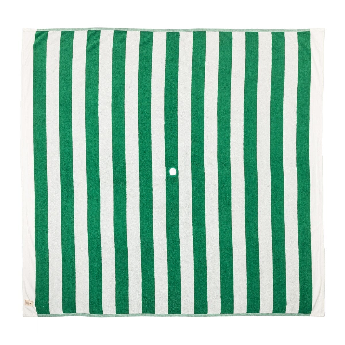 The Beach Blanket - Crew Canyon Green Stripe Beach Blanket Business & Pleasure Co. 
