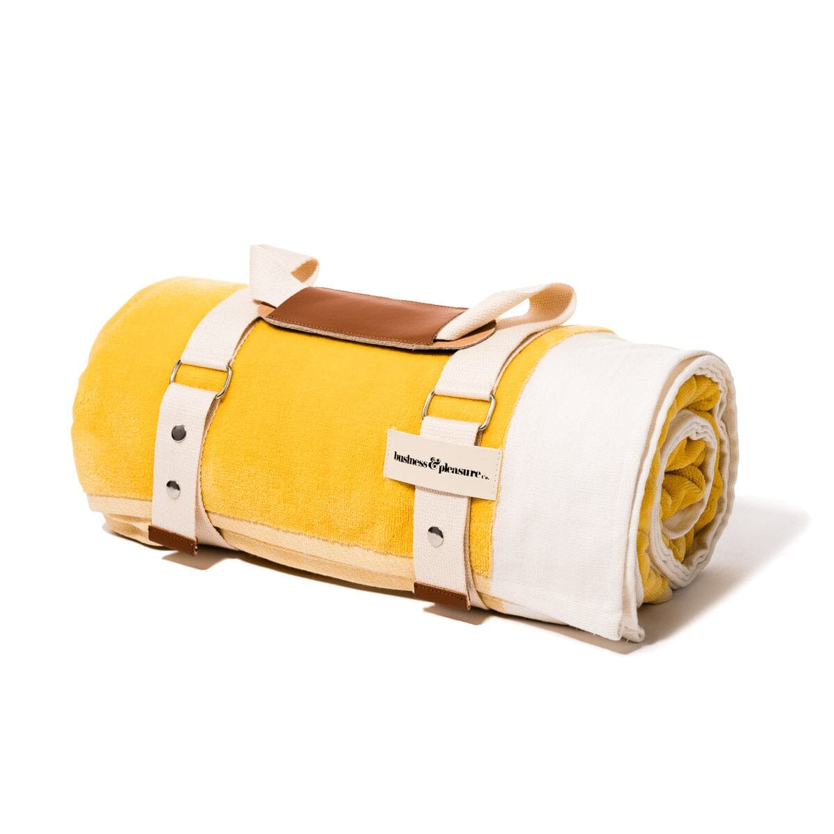 Product image of The Beach Blanket - Crew Mimosa Yellow Stripe Beach Blanket Business & Pleasure Co. 