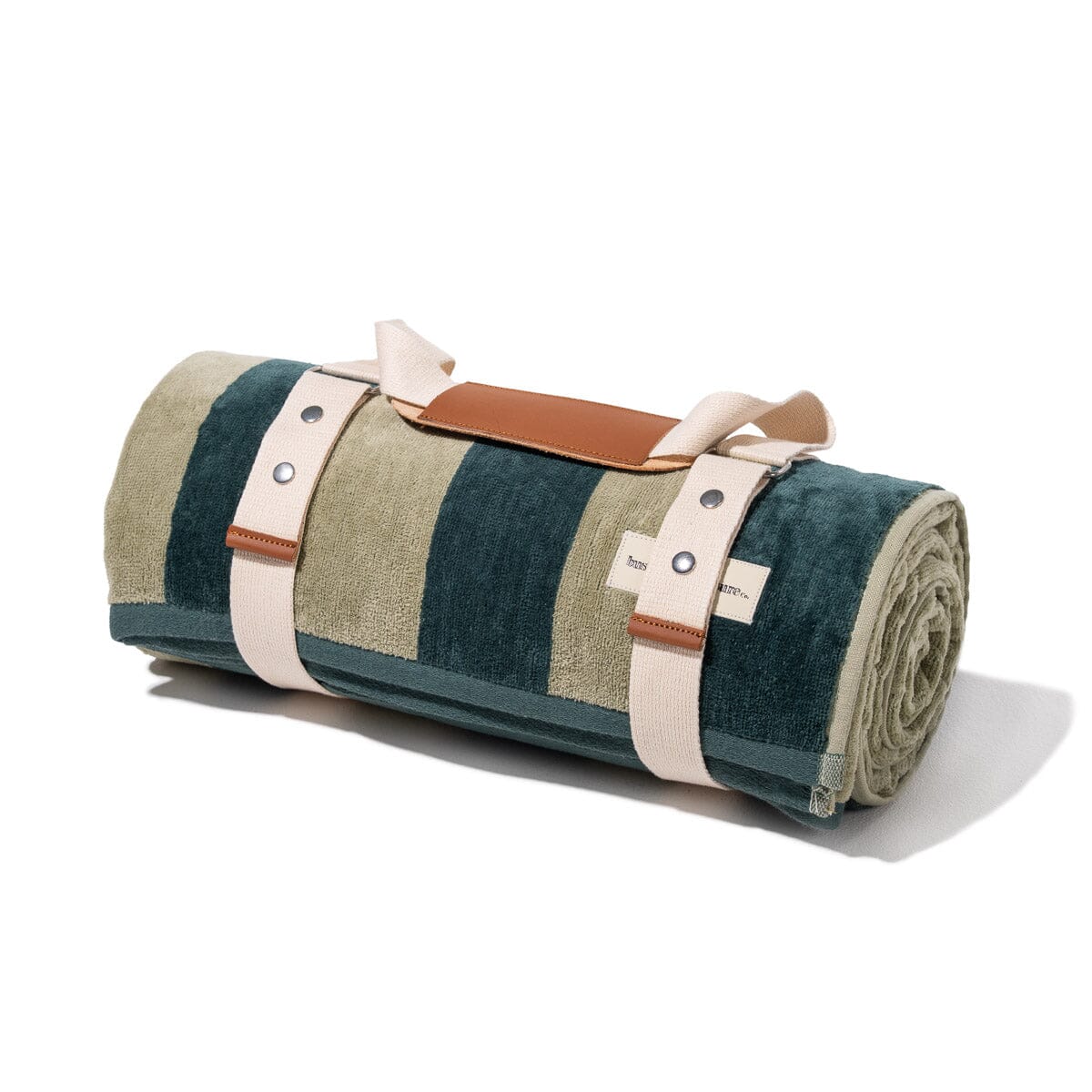 Product image of The Beach Blanket - Terry Green Stripe Beach Blanket Business & Pleasure Co Aus 