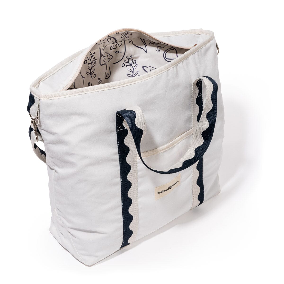 The Cooler Tote Bag - Rivie White Cooler Tote Business & Pleasure Co Aus 