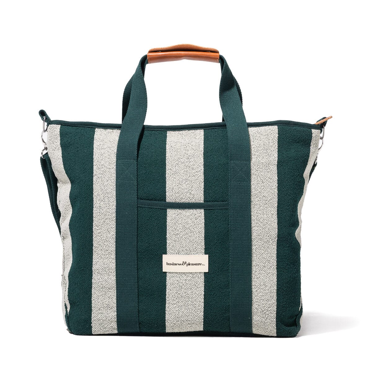 Product image of The Cooler Tote Bag - Terry Green Stripe Cooler Tote Business & Pleasure Co Aus 