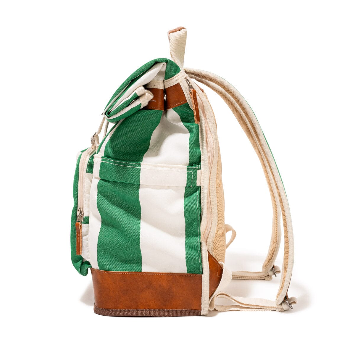 The Backpack Cooler - Crew Canyon Green Stripe Backpack Cooler Business & Pleasure Co. 