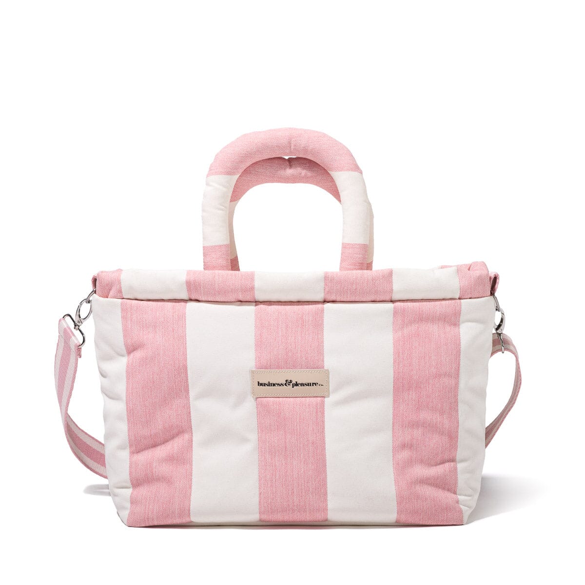 The Cloud Cooler Tote Bag - Crew Pink Stripe Cloud Cooler Tote Bag Business & Pleasure Co Aus 