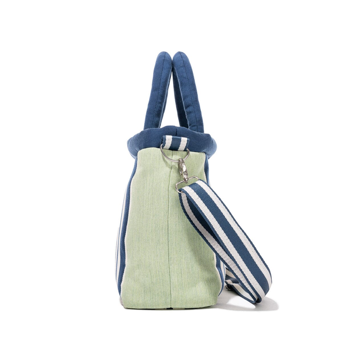 The Cloud Cooler Tote Bag x Julia Berolzheimer in Green Stripes Cloud Cooler Tote Bag B&P Co. x Julia Berolzheimer 