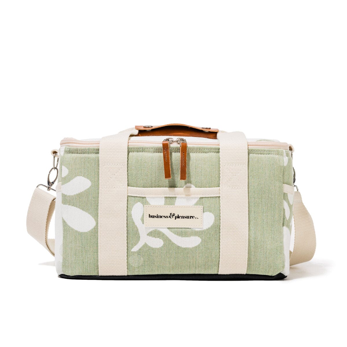 Product image of The Premium Cooler Bag - Benoît Jade Green Jacquard Premium Cooler Business & Pleasure Co. 