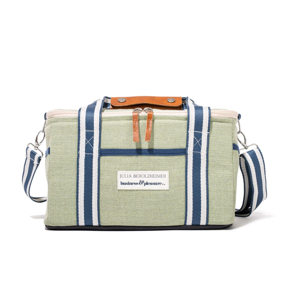 Product image of The Premium Cooler Bag x Julia Berolzheimer in Green Stripes Premium Cooler Bag B&P Co. x Julia Berolzheimer 
