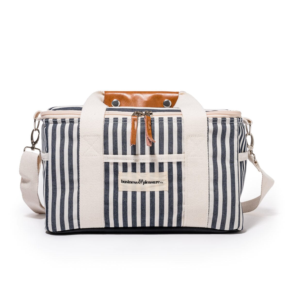The Premium Cooler Bag - Lauren's Navy Stripe Premium Cooler Bag Business & Pleasure Co 