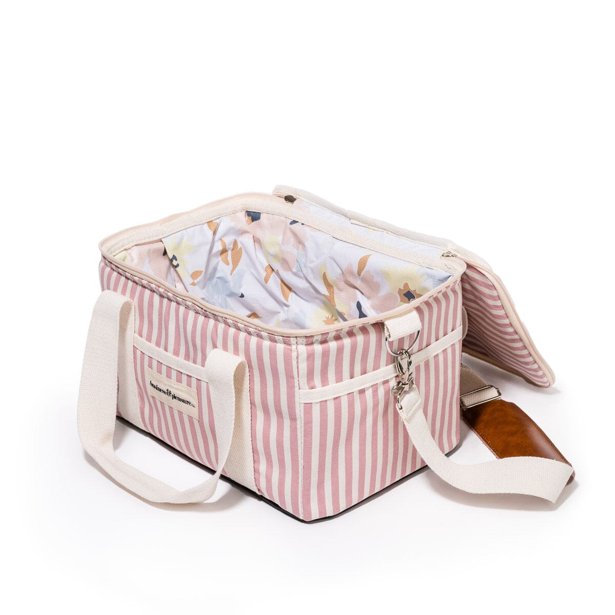The Premium Cooler Bag - Lauren's Pink Stripe Premium Cooler Bag Business & Pleasure Co 