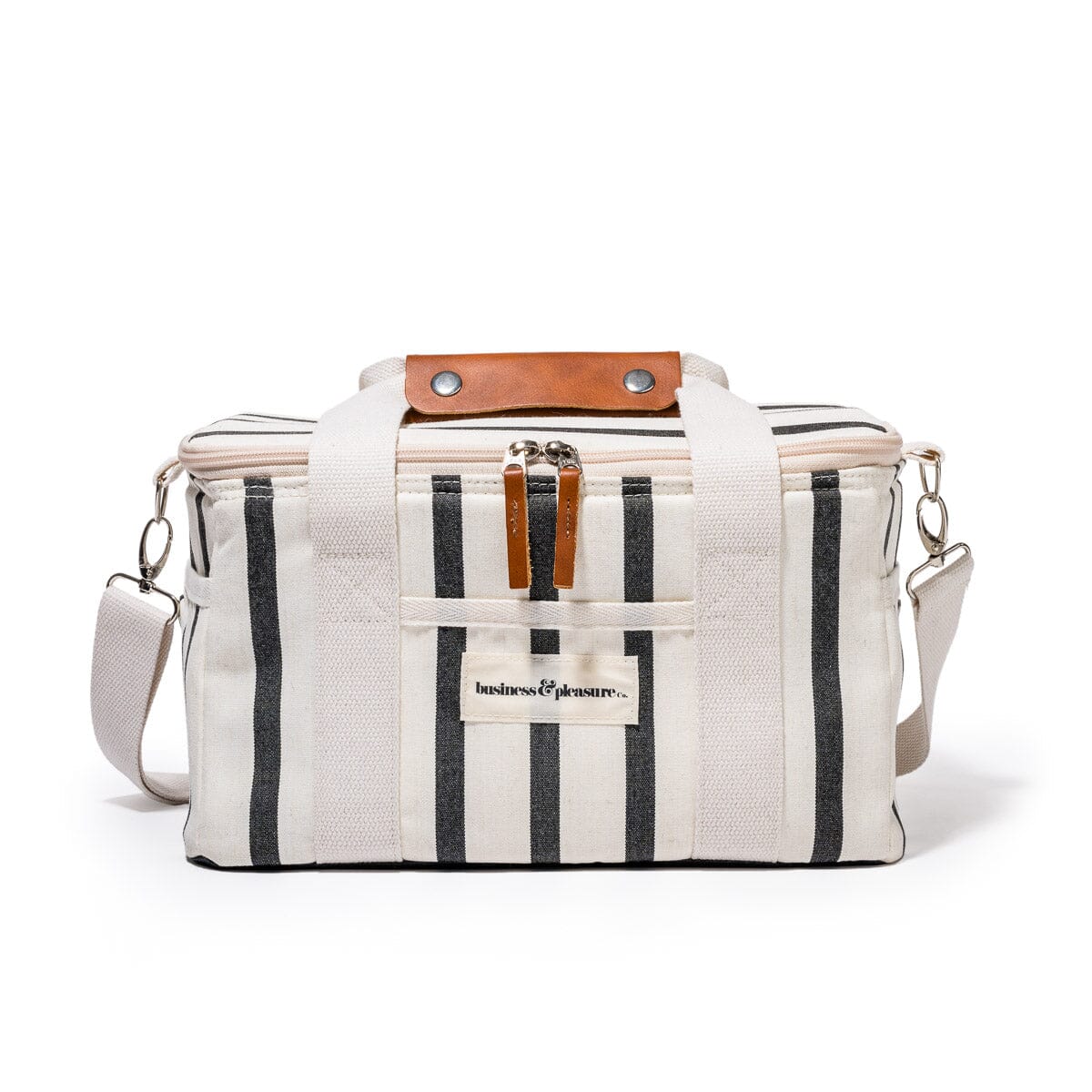 The Premium Cooler Bag - Monaco Black Stripe Premium Cooler Business & Pleasure Co Aus 