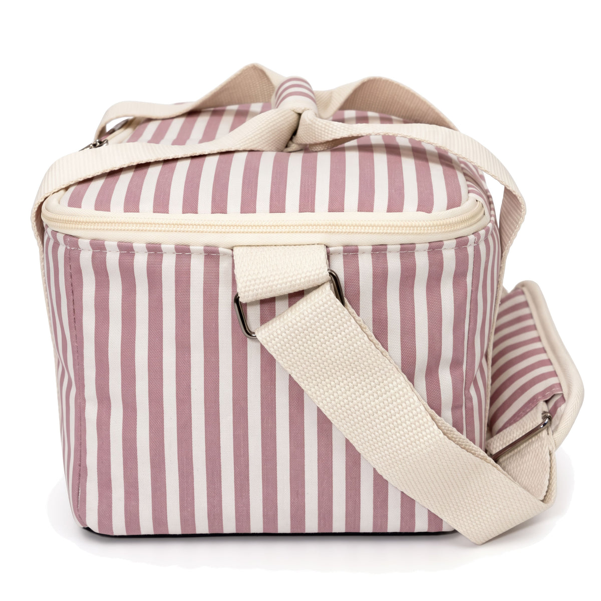 The Holiday Cooler Bag in Lauren's Pink Stripe Holiday Cooler Business & Pleasure Co. 