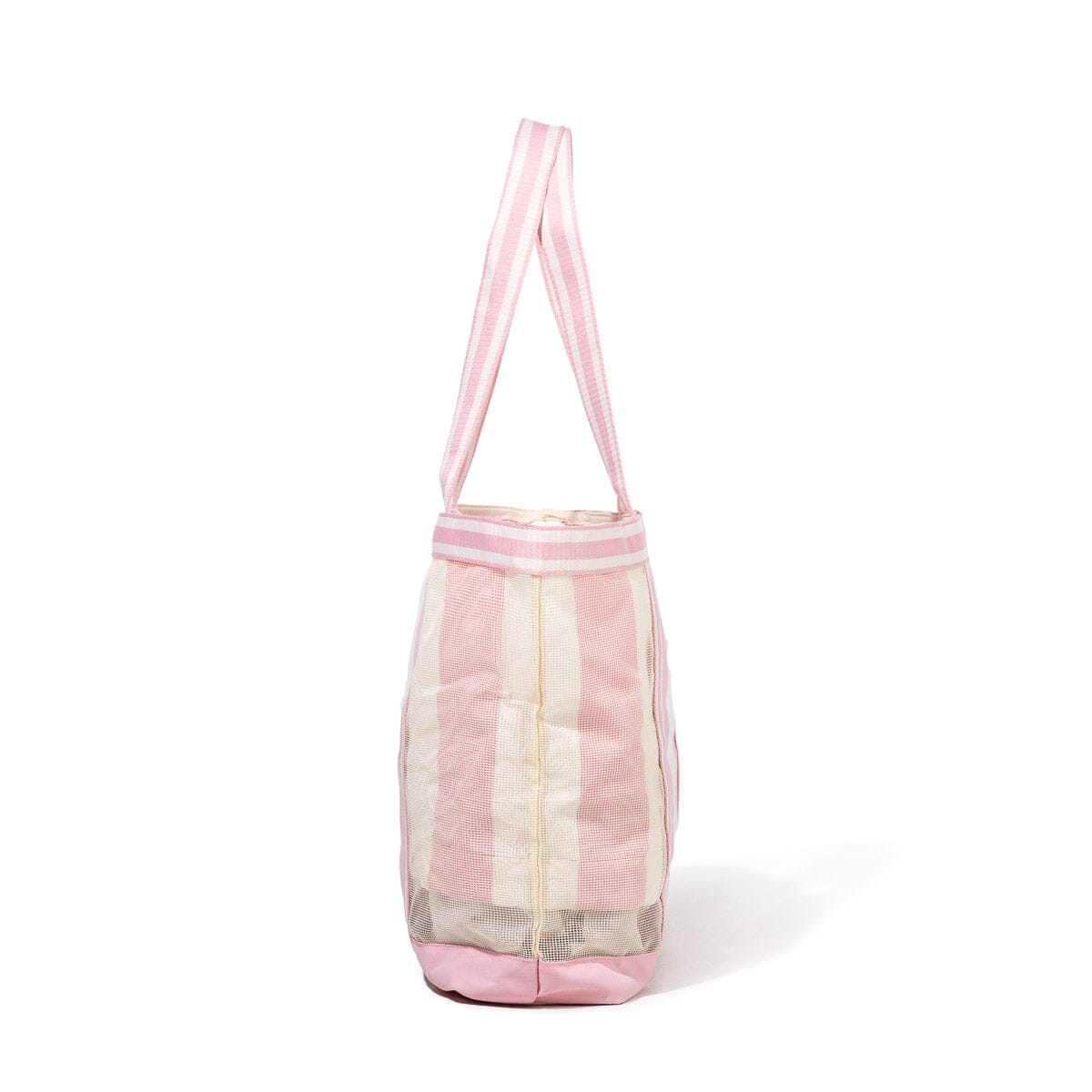 The Mesh Beach Bag - Crew Pink Stripe Mesh Beach Bag Business & Pleasure Co Aus 