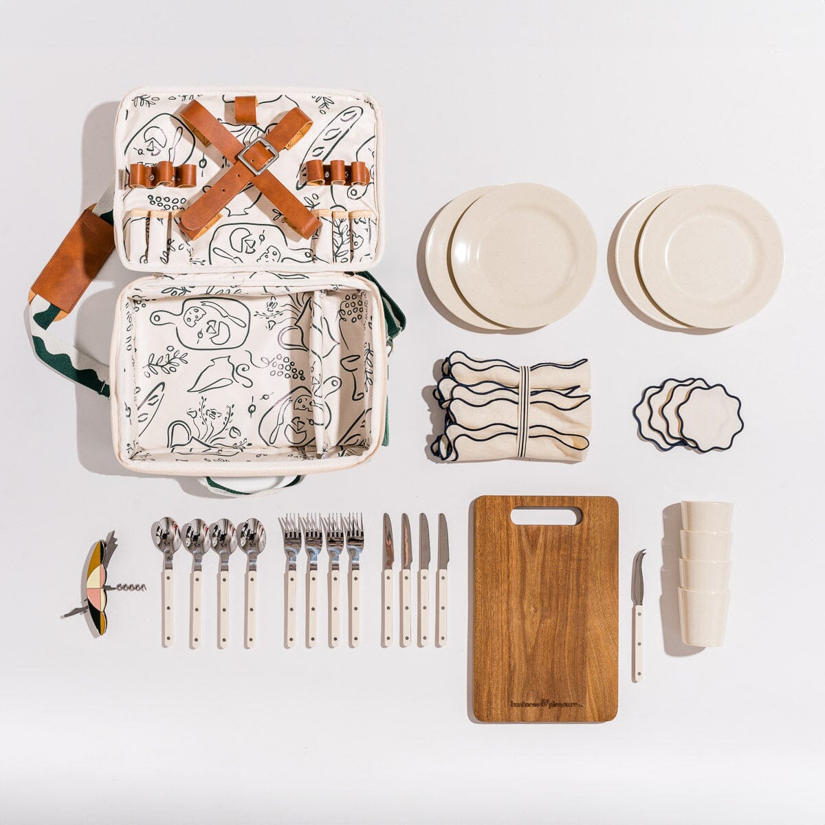 The Picnic Set - Rivie Green Picnic Set Business & Pleasure Co Aus 