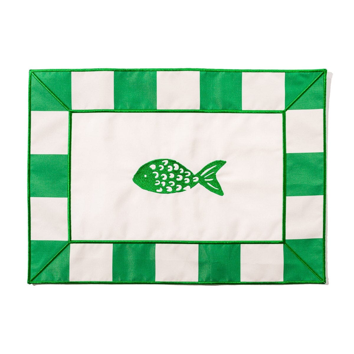 The Placemat - Crew Canyon Green Stripe Placemat Business & Pleasure Co. 