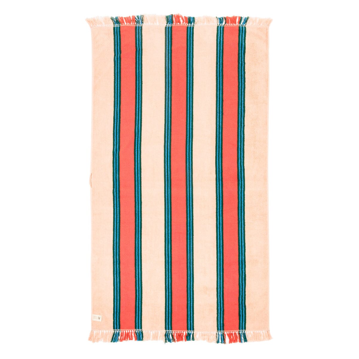 The Beach Towel - Bistro Dusty Pink Stripe Beach Towel Business & Pleasure Co Aus 