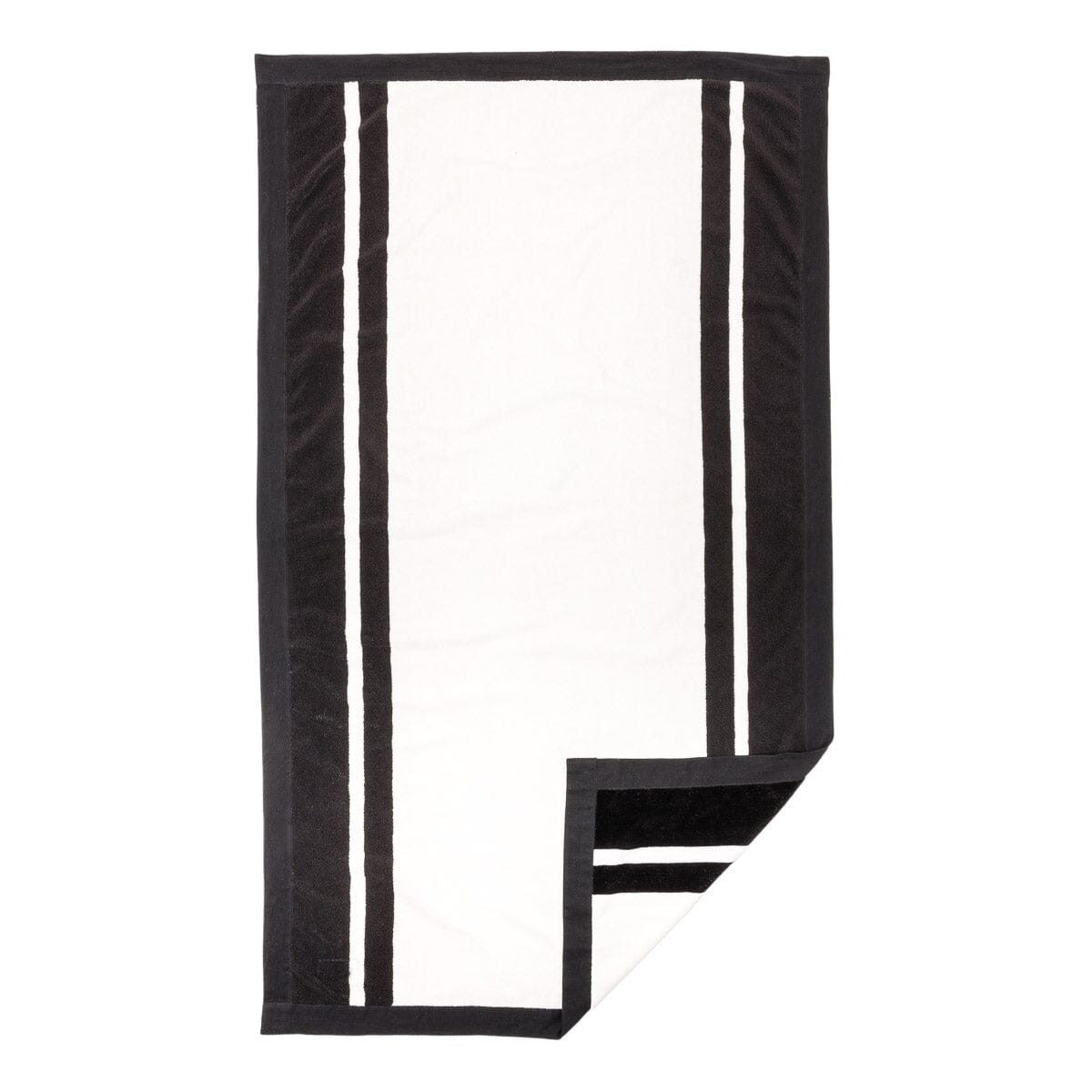 The Beach Towel - Coco Republic - Black White Beach Towel Business & Pleasure Co 