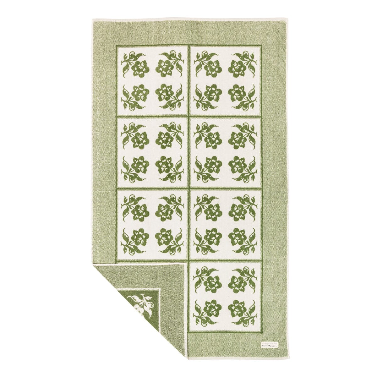 The Beach Towel x Julia Berolzheimer in Jacquard Green Beach Towel B&P Co. x Julia Berolzheimer 