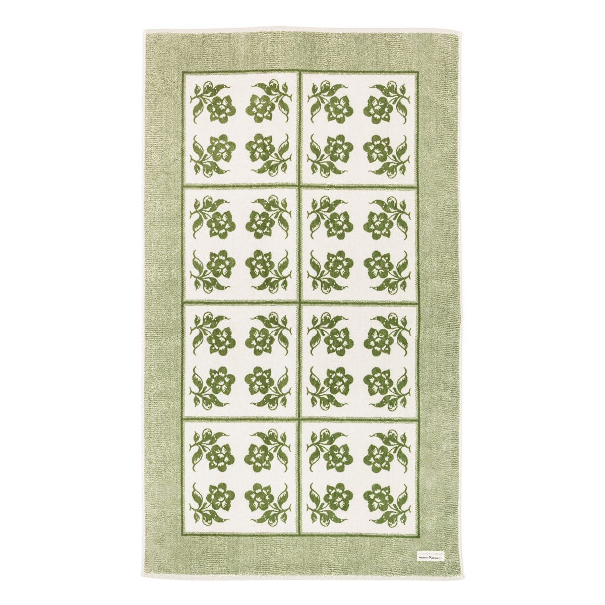 The Beach Towel x Julia Berolzheimer in Jacquard Green Beach Towel B&P Co. x Julia Berolzheimer 