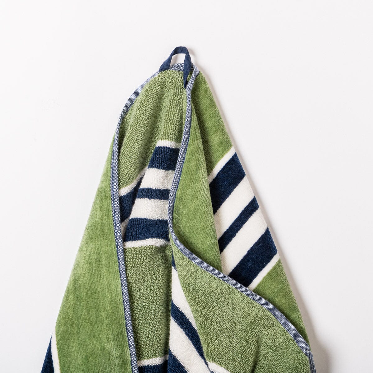The Beach Towel x Julia Berolzheimer in Green Stripes Beach Towel B&P Co. x Julia Berolzheimer 