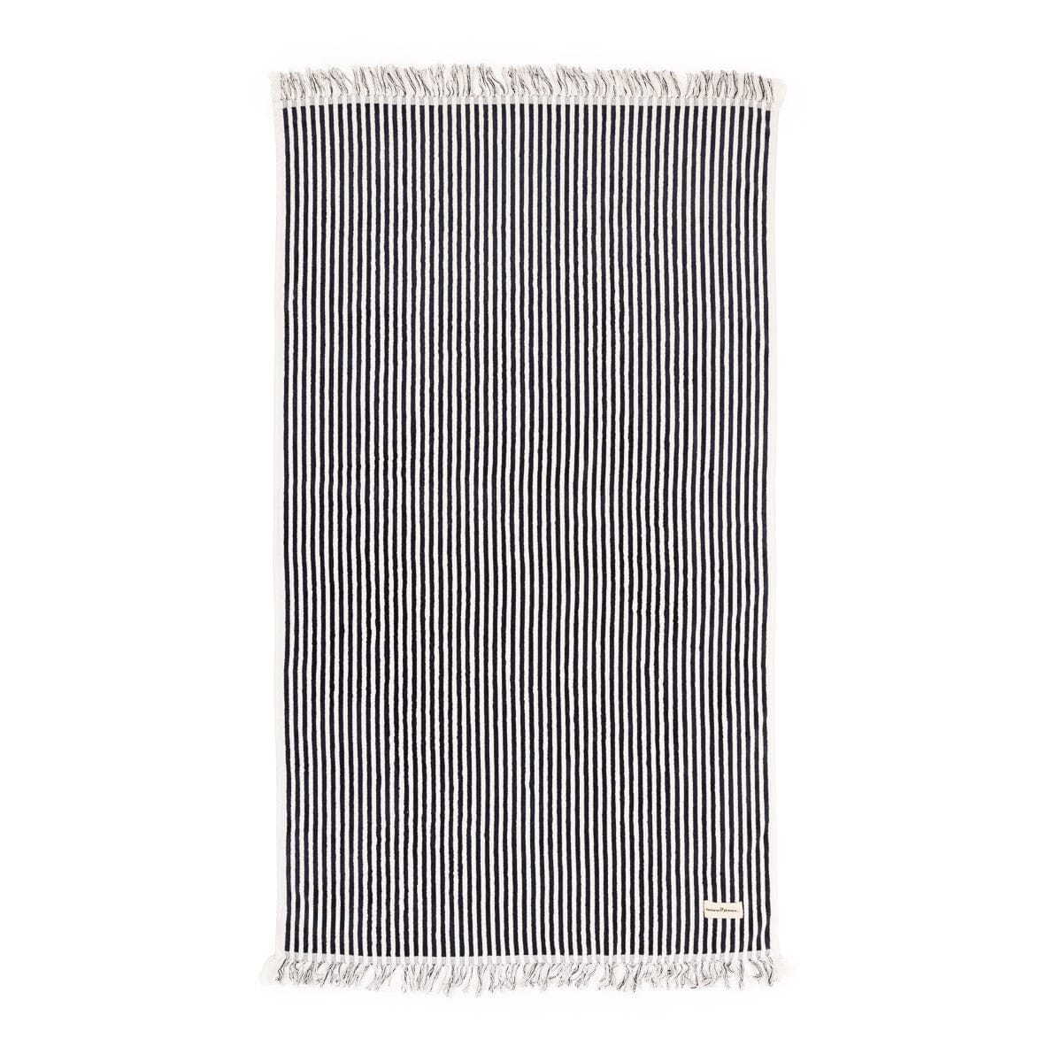 The Beach Towel - Lauren's Navy Stripe Beach Towel Business & Pleasure Co 