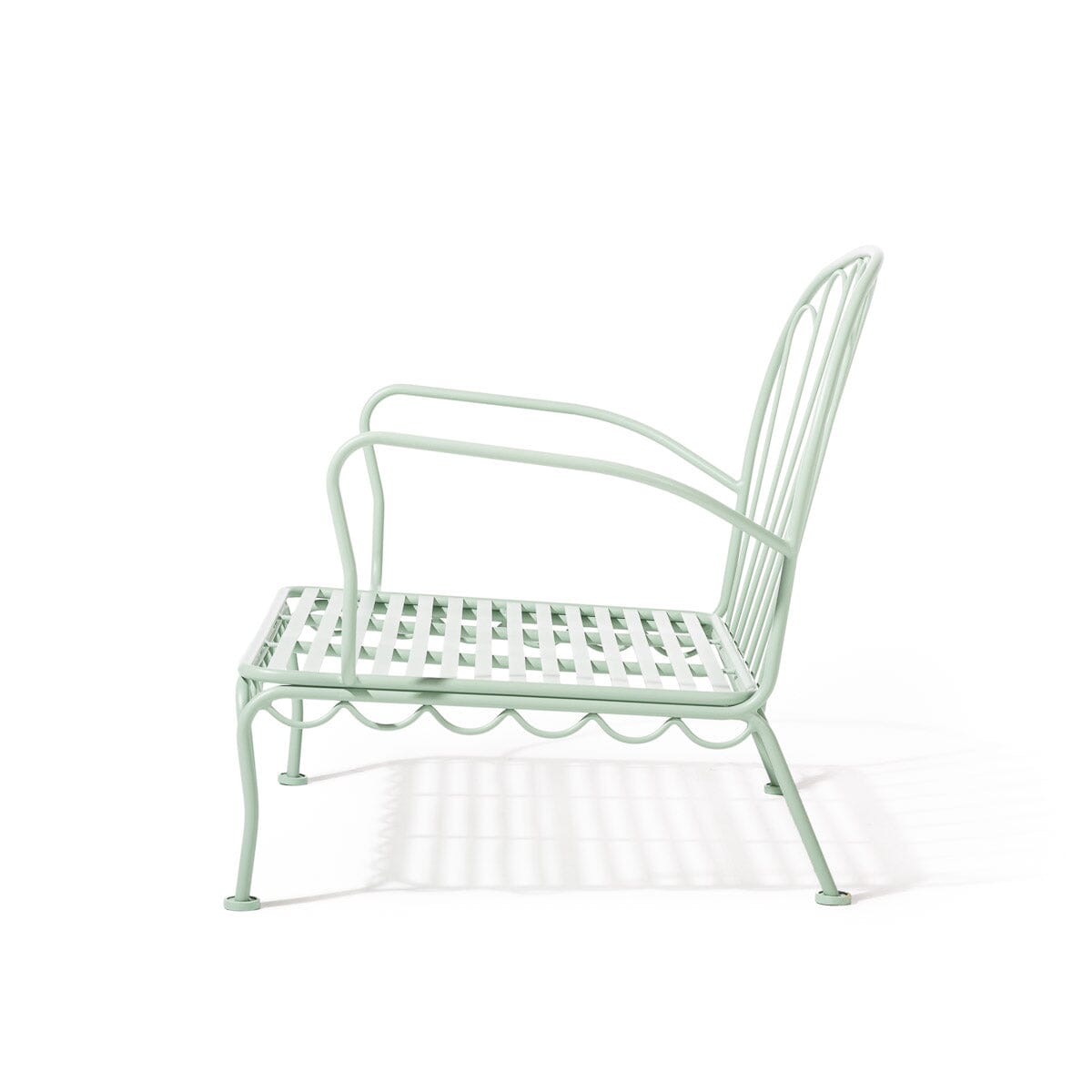 The Al Fresco Accent Chair Frame in Sage Green Al Fresco Accent Chair Business & Pleasure Co Aus 