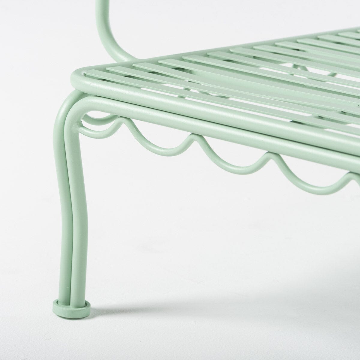 The Al Fresco Accent Chair Frame in Sage Green Al Fresco Accent Chair Business & Pleasure Co Aus 
