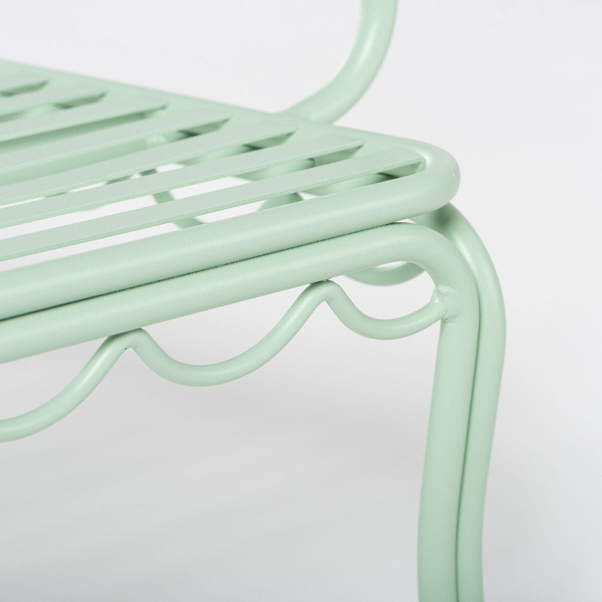 The Al Fresco Accent Chair Frame in Sage Green Al Fresco Accent Chair Business & Pleasure Co Aus 
