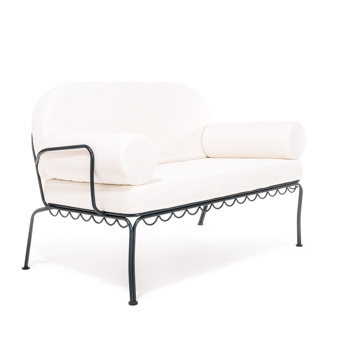 The Al Fresco Love Seat - Vintage Black Al Fresco Love Seat Business & Pleasure Co. 
