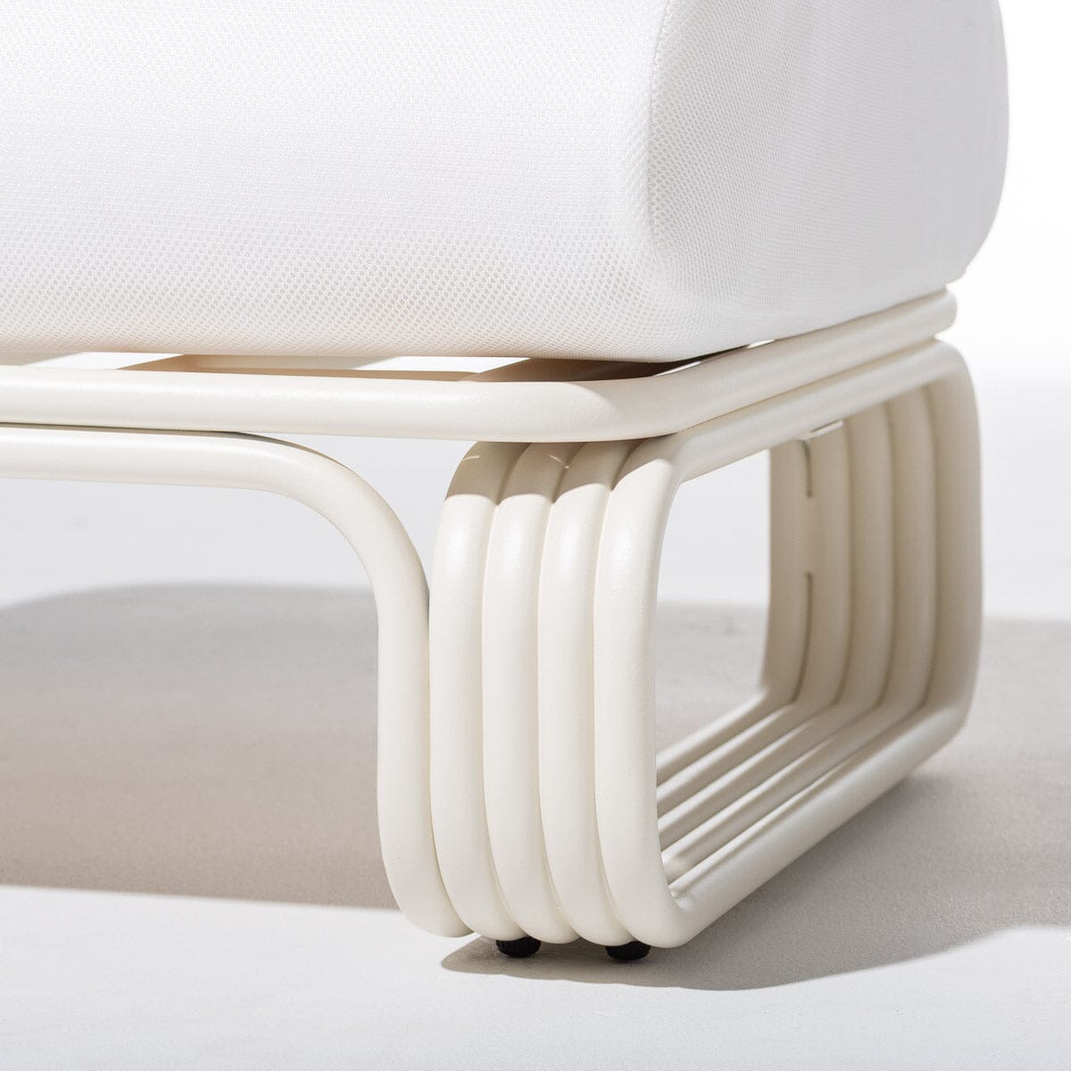 The Contini Ottoman - Antique White Contini Ottoman Business & Pleasure Co Aus 