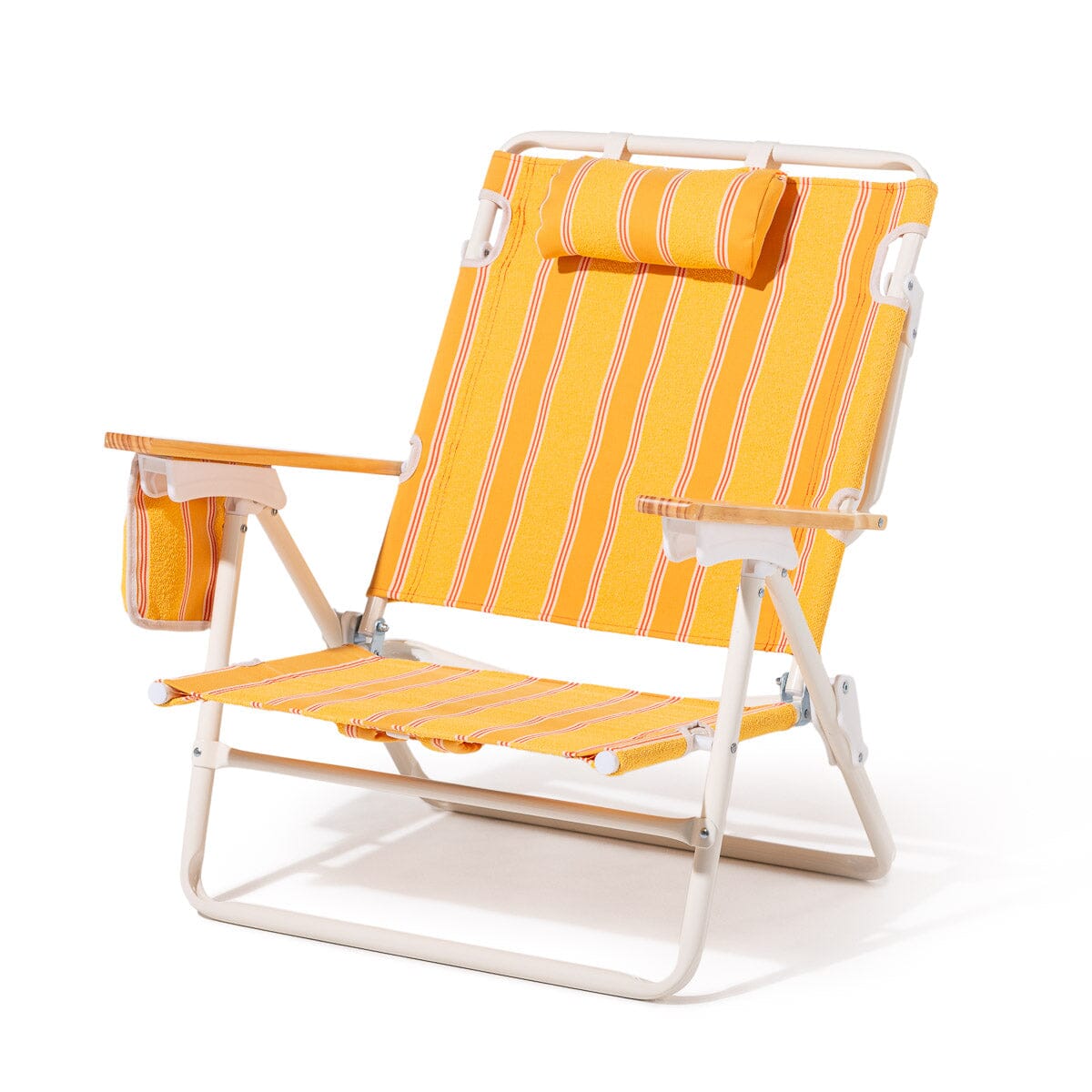 The Penny Chair - Bistro Papaya Stripe Penny Chair Business & Pleasure Co Aus 
