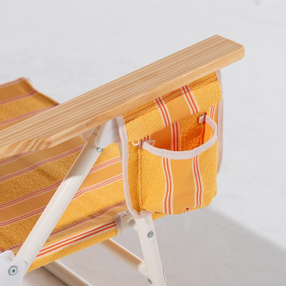 The Penny Chair - Bistro Papaya Stripe Penny Chair Business & Pleasure Co Aus 