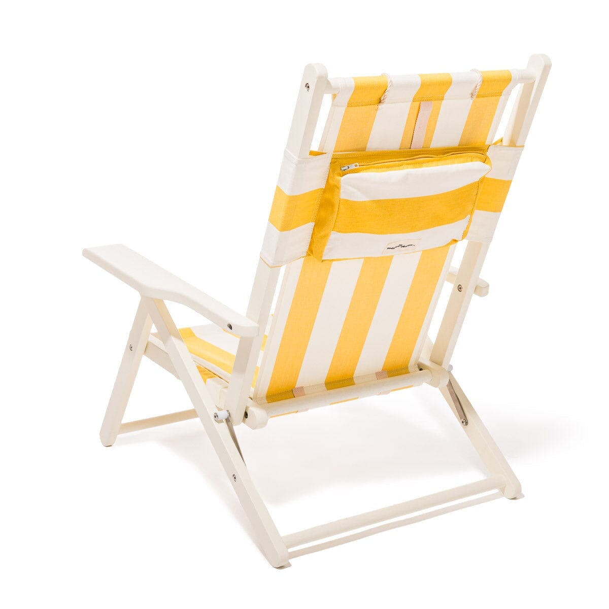 The Tommy Chair - Acacia White - Crew Mimosa Yellow Stripe Tommy Chair Business & Pleasure Co. 