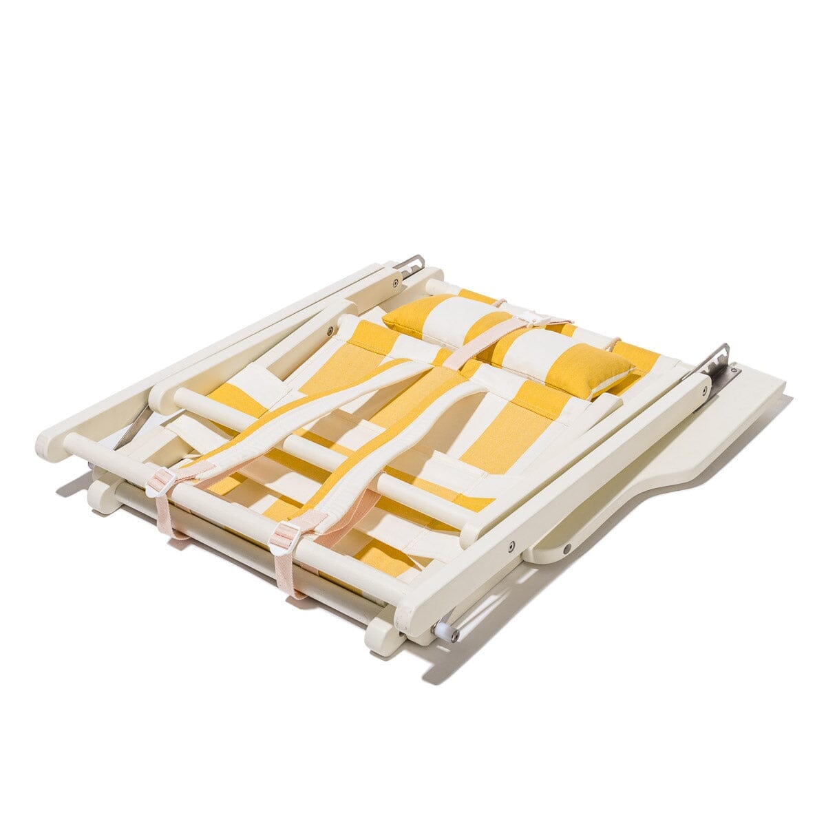 The Tommy Chair - Acacia White - Crew Mimosa Yellow Stripe Tommy Chair Business & Pleasure Co. 