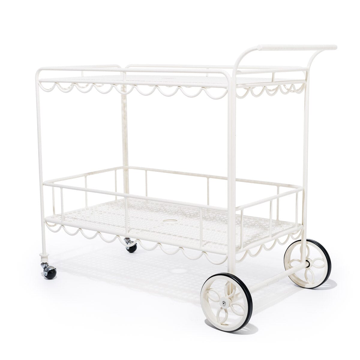 The Al Fresco Bar Cart - Antique White Al Fresco Bar Cart Business & Pleasure Co Aus 