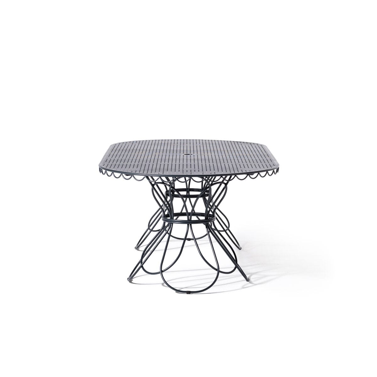 The Al Fresco Oval Dining Table - Vintage Black Al Fresco Dining Table Business & Pleasure Co Aus 