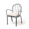 Swatch for The Al Fresco Dining Chair in Boucle Antique White | Vintage Black Frame