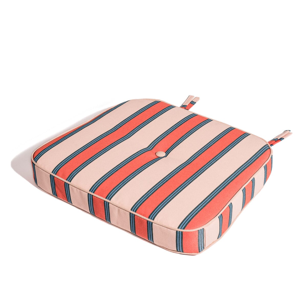 The Al Fresco Chair Cushion - Bistro Dusty Pink Stripe Al Fresco Chair Cushion Business & Pleasure Co Aus 