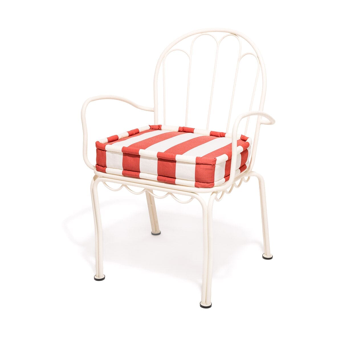 The Al Fresco Dining Chair Cushion - Crew Le Sirenuse Stripe Al Fresco Chair Cushion Business & Pleasure Co. 