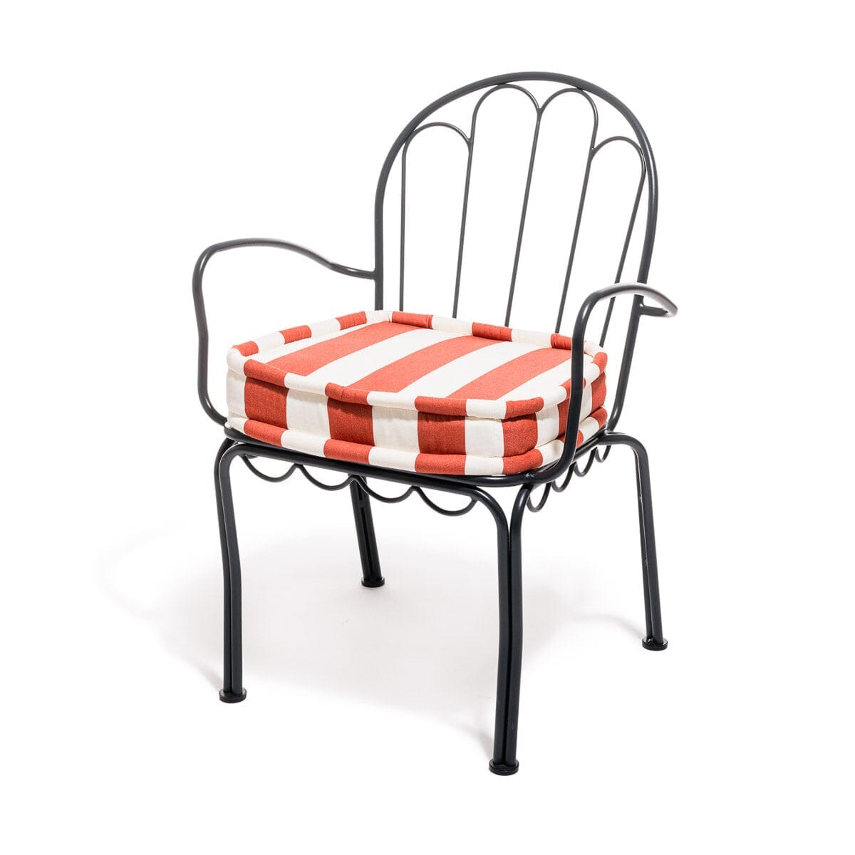 The Al Fresco Dining Chair Cushion - Crew Le Sirenuse Stripe Al Fresco Chair Cushion Business & Pleasure Co. 