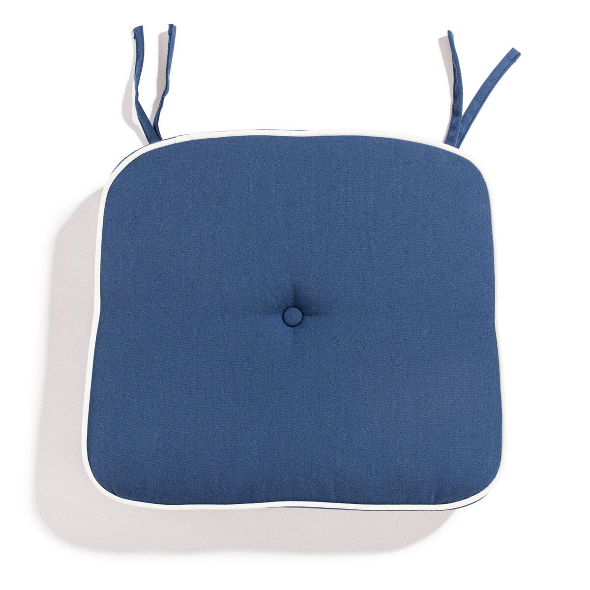 The Al Fresco Dining Chair Cushion x Julia Berolzheimer in Rivie Slate Al Fresco Dining Chair Cushion B&P Co. x Julia Berolzheimer 