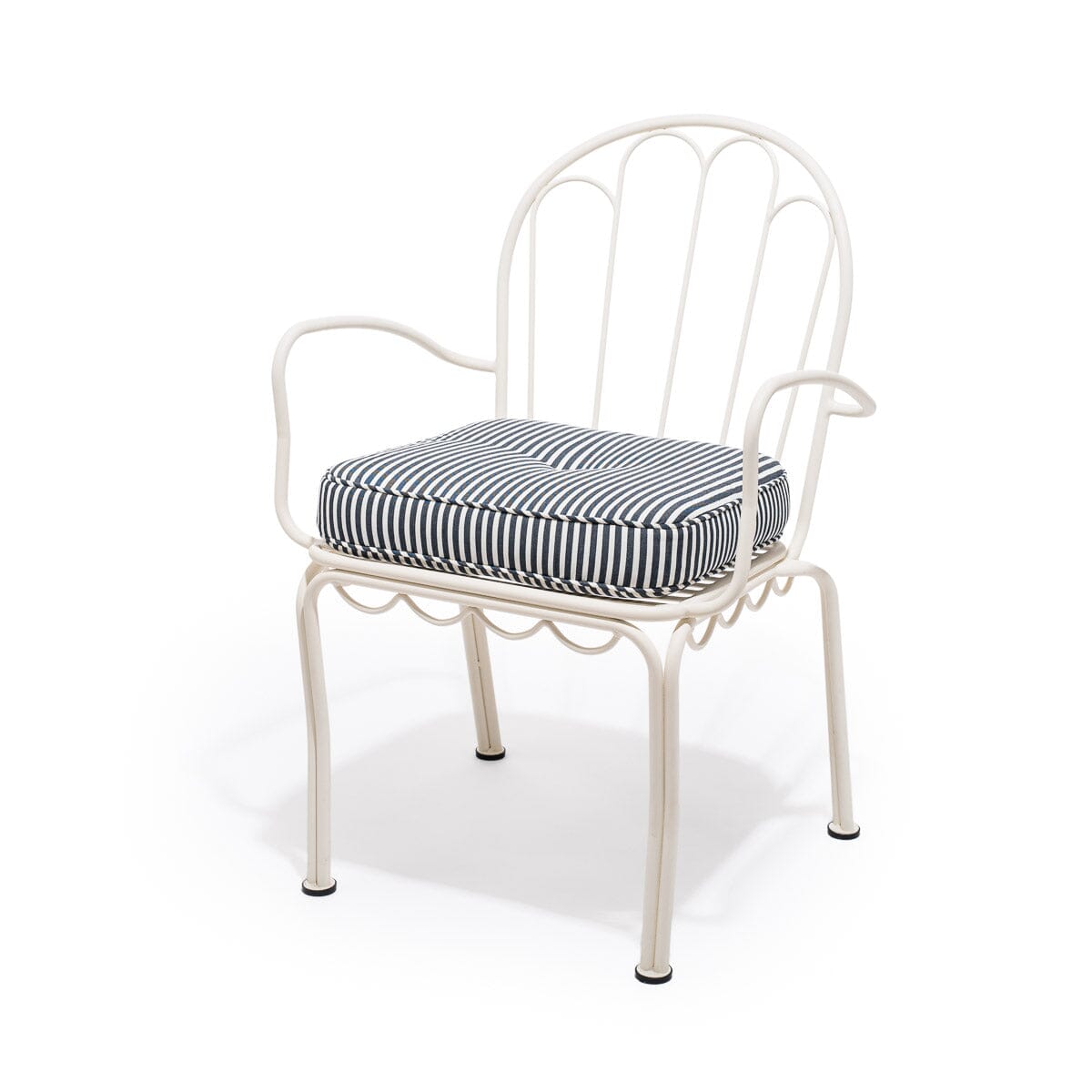 The Al Fresco Chair Cushion - Lauren's Navy Stripe Al Fresco Chair Cushion Business & Pleasure Co Aus 