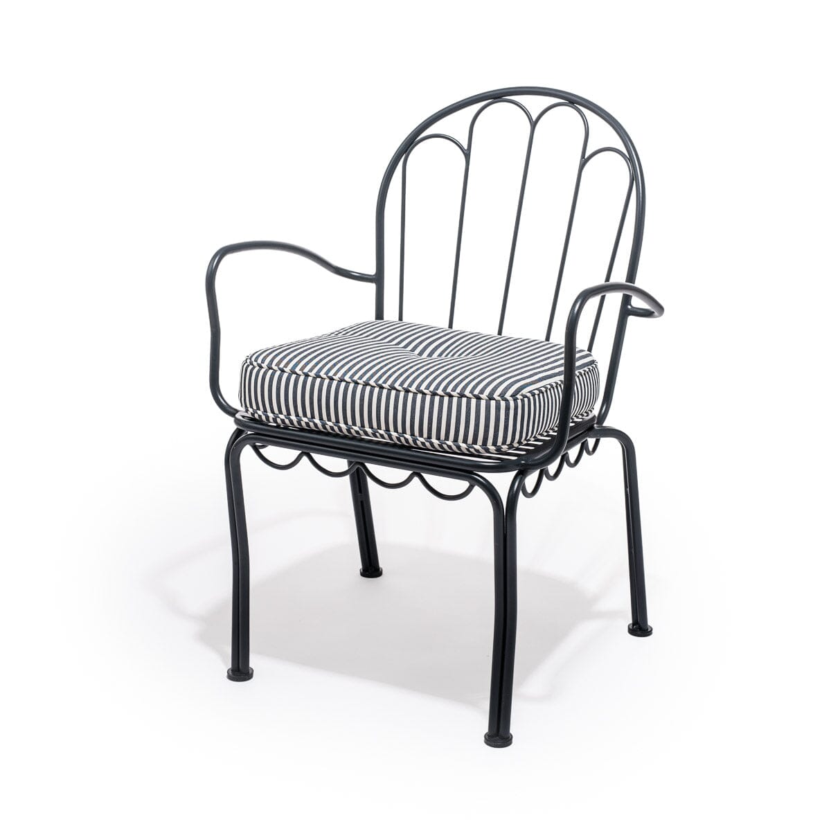 The Al Fresco Chair Cushion - Lauren's Navy Stripe Al Fresco Chair Cushion Business & Pleasure Co Aus 