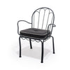 Swatch for The Al Fresco Dining Chair in Rivie Black | Vintage Black Frame