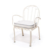 Swatch for The Al Fresco Dining Chair in Rivie White | Antique White Frame