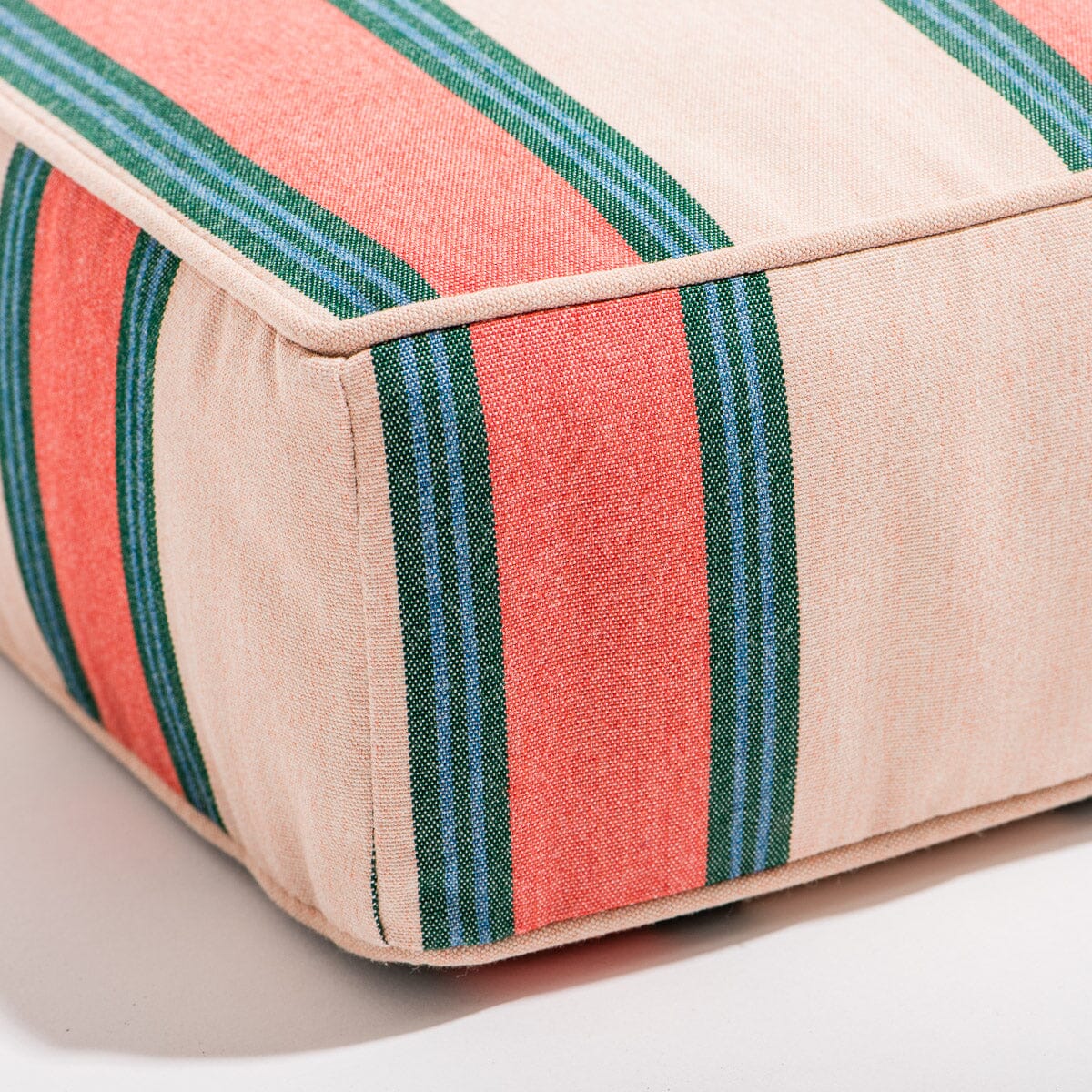 The Al Fresco Sun Lounger Cushion - Bistro Dusty Pink Stripe Al Fresco Sun Lounger Cushions Business & Pleasure Co Aus 