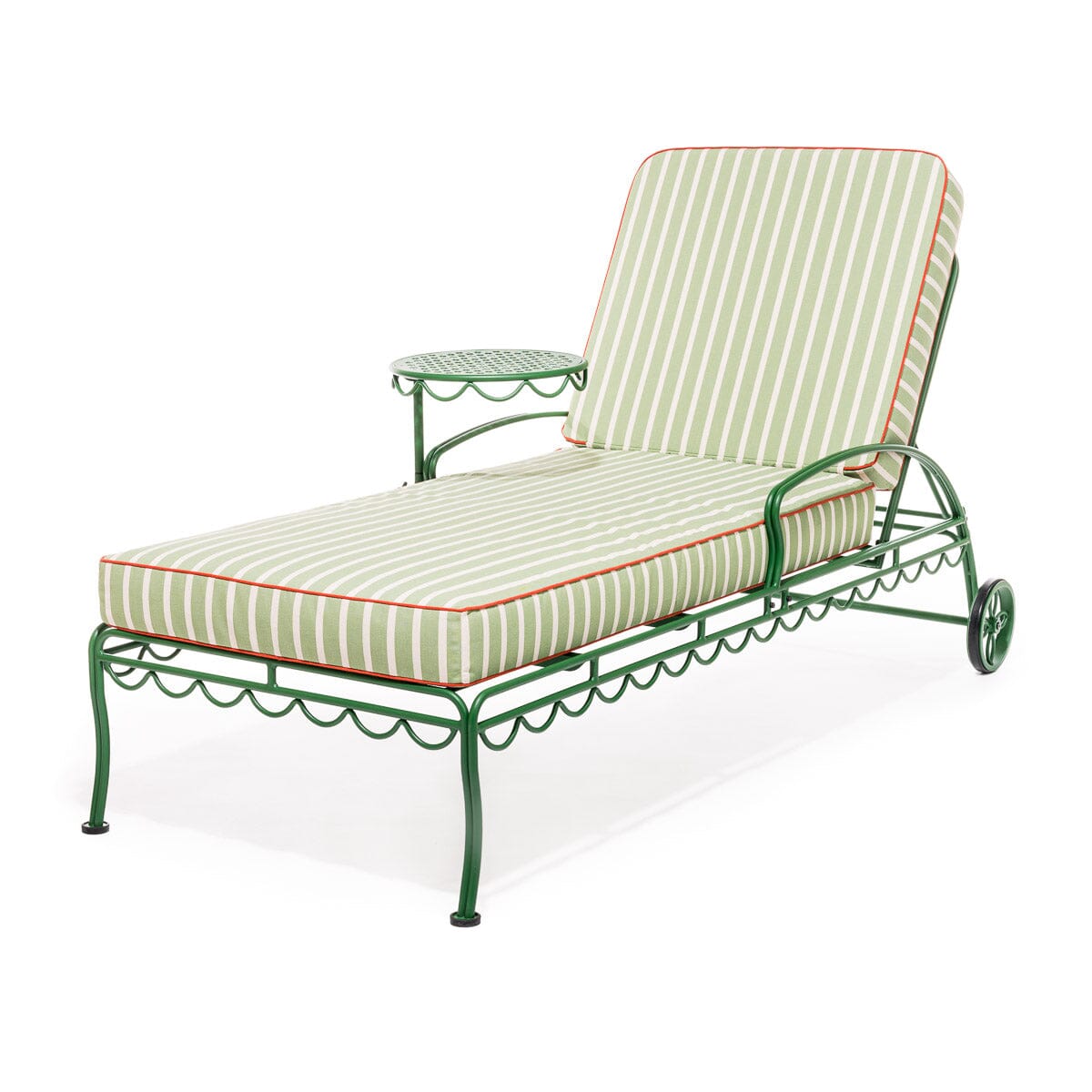 The Al Fresco Sun Lounger Cushion - Elsa Stripe Al Fresco Sun Lounger Cushions Business & Pleasure Co Aus 