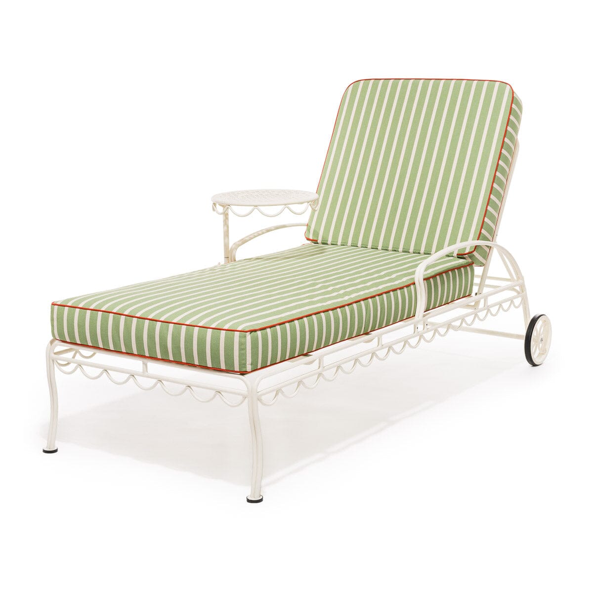 The Al Fresco Sun Lounger Cushion - Elsa Stripe Al Fresco Sun Lounger Cushions Business & Pleasure Co Aus 