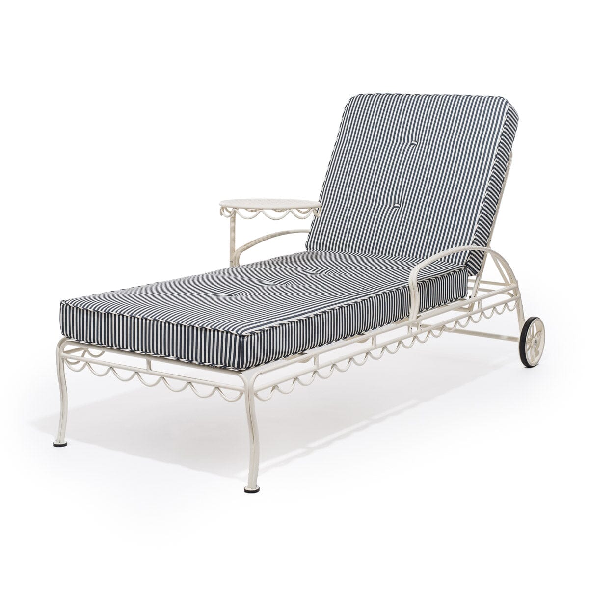 The Al Fresco Sun Lounger Cushion - Lauren's Navy Stripe Al Fresco Sun Lounger Cushions Business & Pleasure Co Aus 