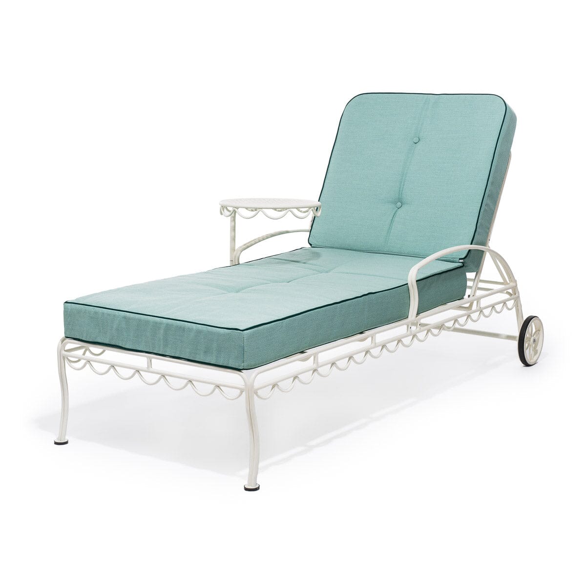 The Al Fresco Sun Lounger Cushion - Rivie Green Al Fresco Sun Lounger Cushions Business & Pleasure Co Aus 