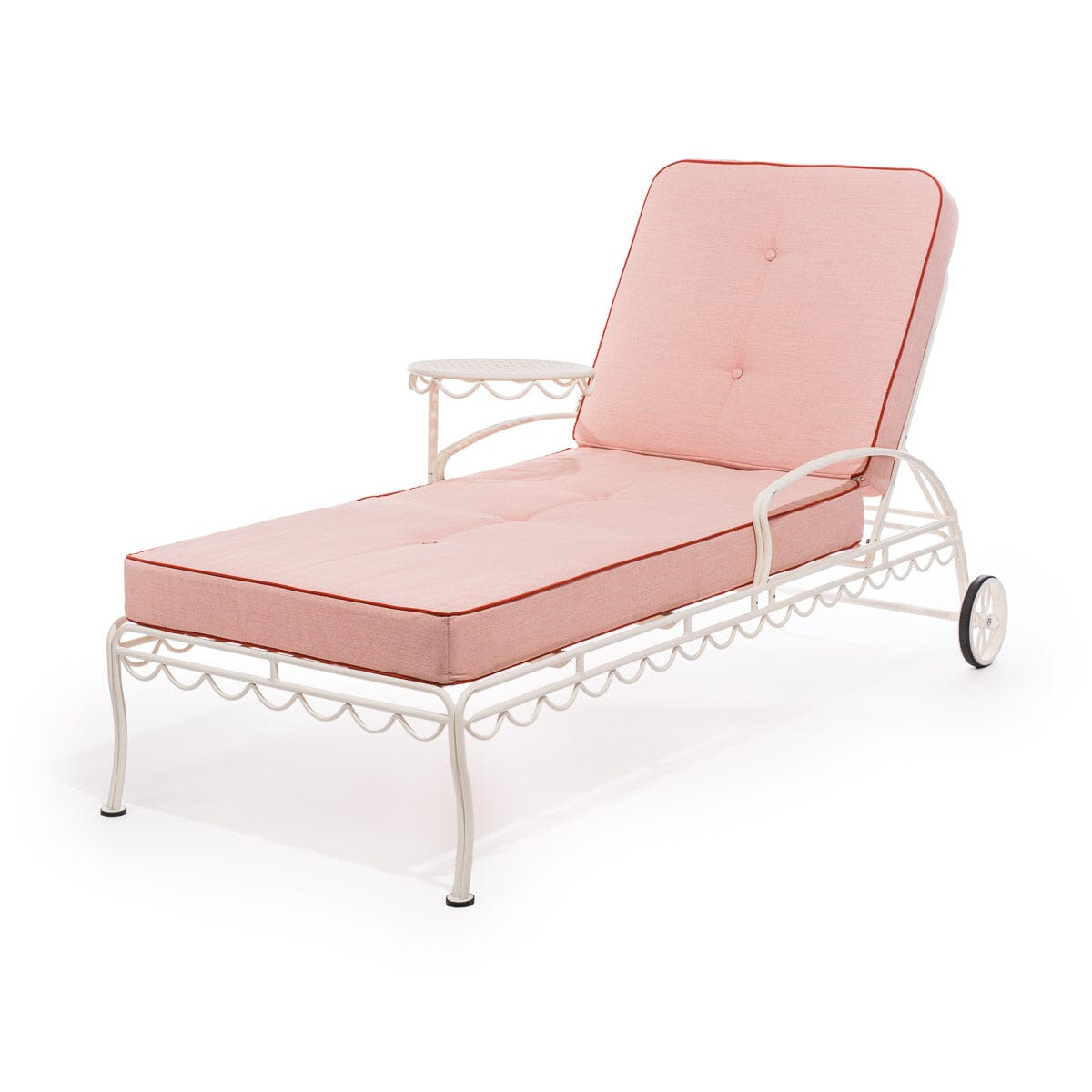 The Al Fresco Sun Lounger Cushion - Rivie Pink Al Fresco Sun Lounger Cushions Business & Pleasure Co Aus 